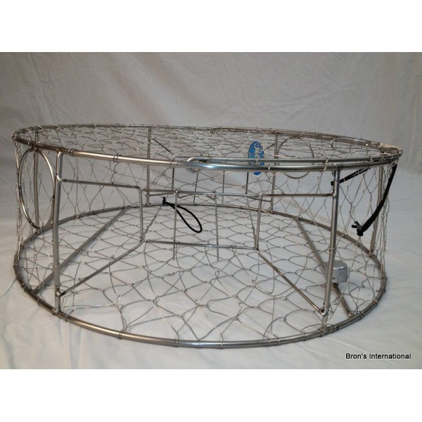 CT008 Pacific Stainless Steel Commercial Rigid Crab Trap 30 - Bron's  International Trading Ltd