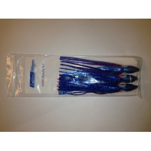 SS001-C9 4.5" Unrigged Hoochy - Blue Oil Slick 3pcs/pk