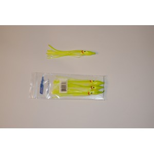 SS001-C42 4.5" Unrigged Hoochy – Charteuse 3pcs/pk