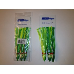 SS001-C53 4.5" Unrigged Hoochy - Pearl Green 3pcs/pk