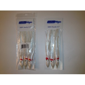 SS001-C56 4.5" Unrigged Hoochy - Metalic White 3pcs/pk