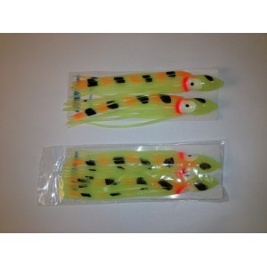 SS002-C1 6.5" Unrigged Hoochy - Tiger Shrimp 2pcs/pk