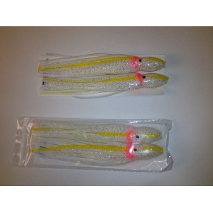 SS002-C2 6.5" Unrigged Hoochy - Yellow Snow 2pcs/pk