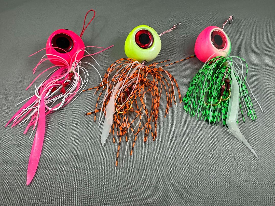 BJ02-OG7 Lethal Weapon butterfly jig orange glow 7 oz