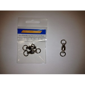 BSW001 size8 2pcs/pk Ball Bearing Swivel w/Solid Ring