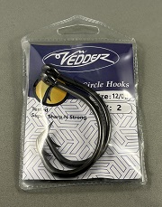 CH12 Black Circle Hook Barbed 12/0